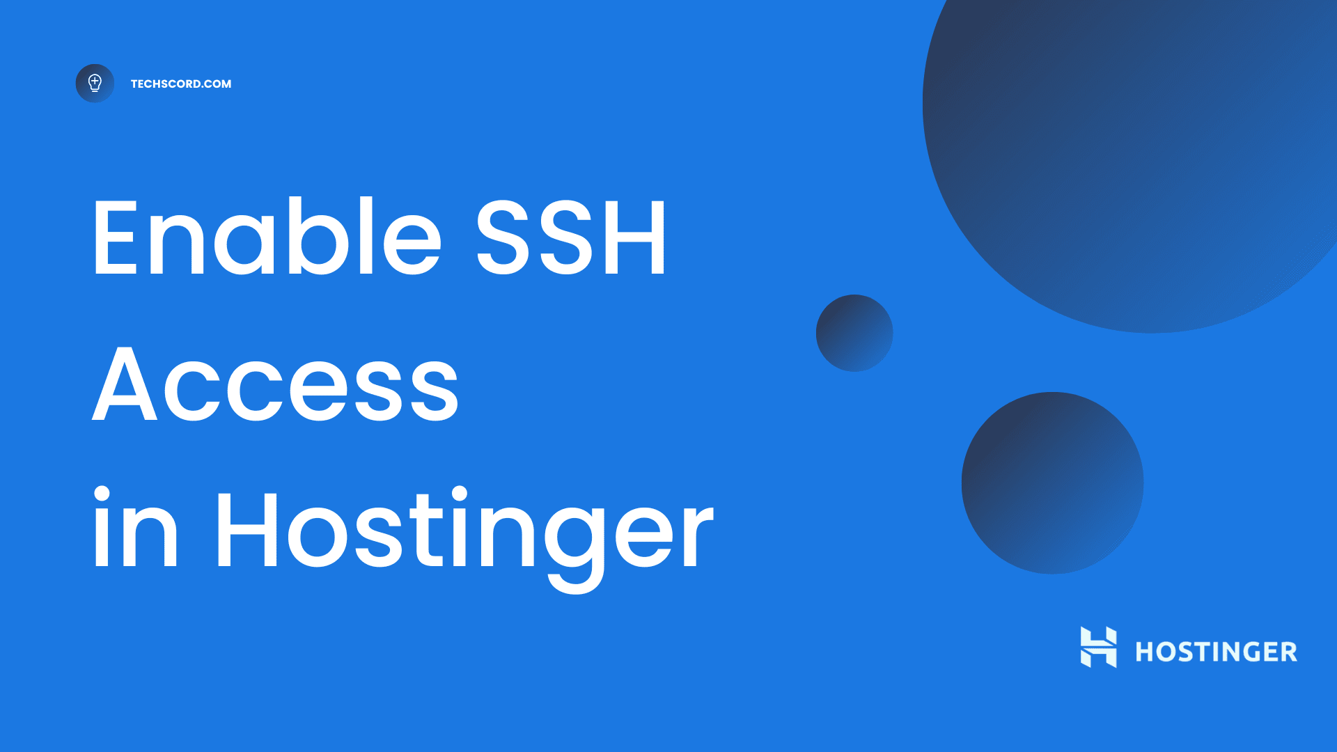 Enable SSH Access in Hostinger